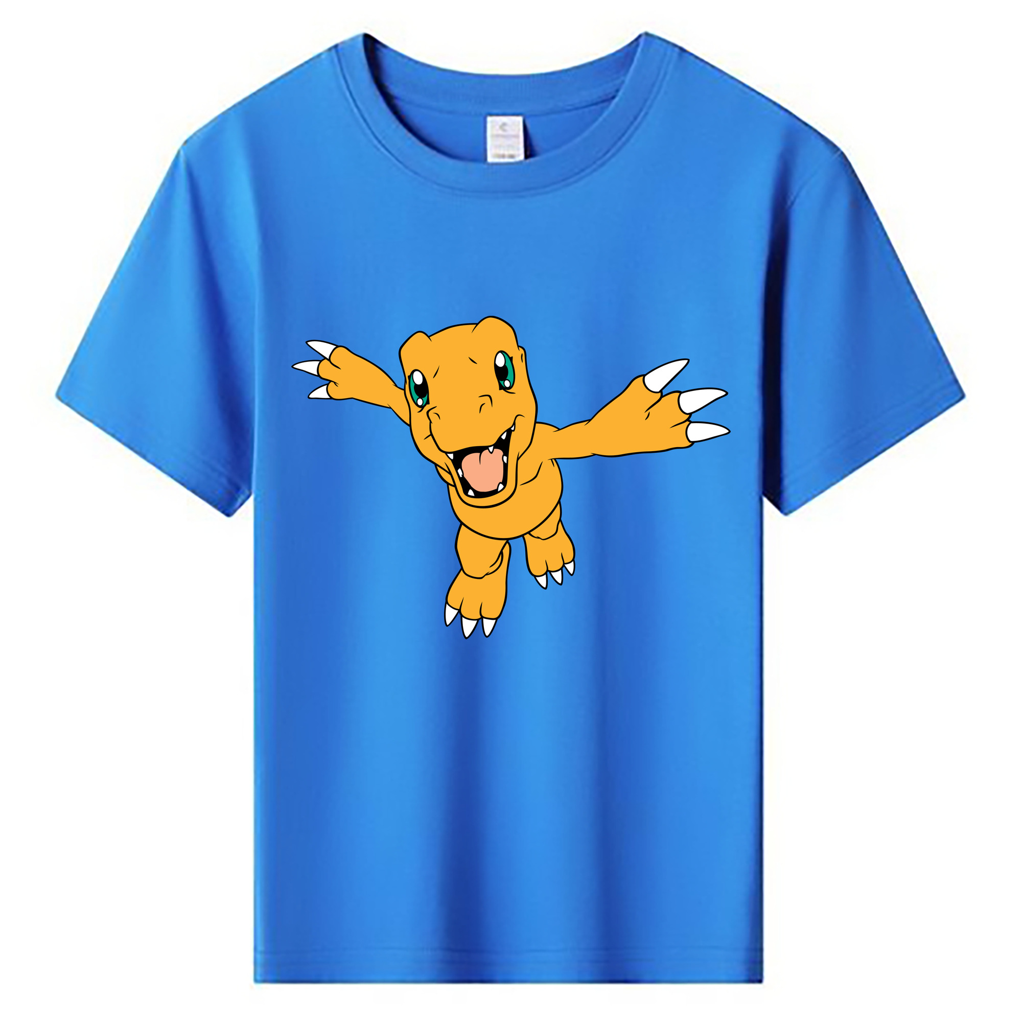 （画像用） Digimon デジタルモンスター/デジモン 綿100％キッズTシャツ（フロントプリント）
